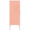 vidaXL Storage Cabinet Freestanding File Cabinet with Shelves for Office Steel - Pink - 4 of 4