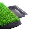 FURNIinspire Pet Crates and Houses,  Indoor and Outdoor Pet Loo with Grass, Toilet Substitute, Suitable Size for Many Dogs, Green, 24.81"*20.08"*2.36" - 3 of 4