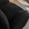 SEYNAR Modern Glam Boucle Upholstered Swivel Accent Armchair,Black,31.1''W*30.3''D*28.7''H - 3 of 4