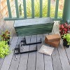 ACHLA Designs Medium Rectangular Galvanized Steel Outdoor Planter Box with Mounting Bracket Green 24"x11" - 2 of 3