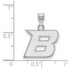 Black Bow Jewelry 14k White Gold Boise State Broncos NCAA Small Pendant - 2 of 3