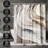 Americanflat 71x74 Shower Curtain - Abstract Shower Curtain Gulf by PI Creative Art - 3 of 4
