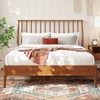 KWPZQEB Bamboo Platform Bed Frame with Tall Headboard, Wood Slat Support, No Box Spring Needed, Easy Assembly - 3 of 4