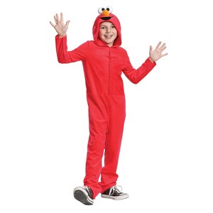 Kids' Sesame Street Adaptive Elmo Jumpsuit - 1 of 3