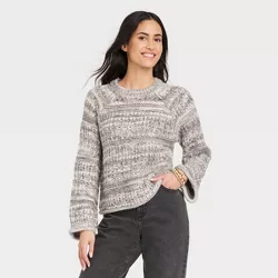 Women's Crewneck Pullover Sweater - Universal Thread™ Gray M