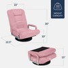 Best Choice Products 360-Degree Swivel Gaming Floor Chair w/ Armrest Handles, Foldable Adjustable Back - 2 of 4