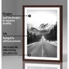 Americanflat 13x19 Picture Frame in Mahogany - Displays 11x17 With Mat and 13x19 Without Mat - Set of 5 Frames with Sawtooth Hanging Hardware - 2 of 4