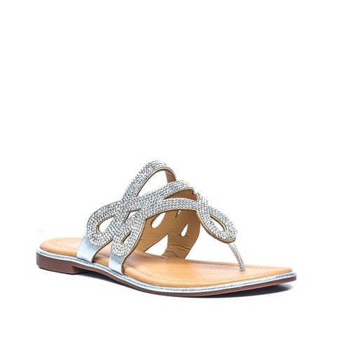 Silver best sale sandals target