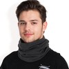 Anna-Kaci Men's Winter Neck Warmer Fleece Gaiter Neck Cover Balaclava Outdoor Windproof Face Cover Mask - 2 of 4