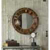 Uttermost Jeremiah Round Mango Wood Mirror, 32-Inch Rustic Wall Accent - 3 of 4