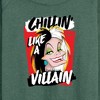 Women's - Disney Villains - Cruella Chillin Like A Villain Lightweight French Terry Wide Neck Long Sleeve Shirt - 2 of 4