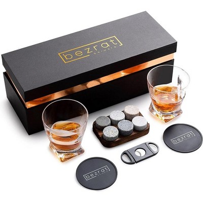 4 Pcs Crystal Whiskey Glass Gift Set - California Shop Small