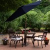 Northlight 9ft Outdoor Patio Market Umbrella with Hand Crank and Tilt, Navy Blue - 3 of 4