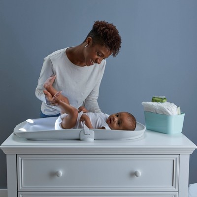 Gray Motion Sensing Light-Up Waterproof Changing Pad