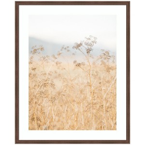 Kate and Laurel Framed Art Wild Fennel by Crystal Lynn Collins, 34x42, Florence Medium Brown - 1 of 4