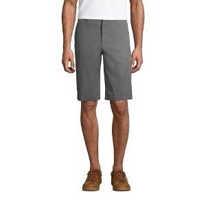 School Uniform Young Men's Plain Front Blend Chino Shorts - 1 of 4