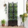 Tangkula 2 PCS 87" Tall Raised Garden Bed w/ Plant Box Lockable Wheels Indoor Outdoor - 2 of 4