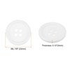 Unique Bargains Resin Craft Snap Round Flat 4-Hole Sewing Buttons 50 Pcs - 2 of 4