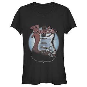 Juniors Womens Fender Guitar Spotlight Logo T-Shirt - 1 of 4