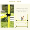 4 Piece Dog Agility Set with Adjustable Height Jump Bars, Carry Bag, Displacing Top Bar - 4 of 4