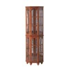70" Corner Display Curio Cabinet, Glass Corner Cabinet with 6 Adjustable Shelves, Bar and Liquor Storage Cabinet for Kitchen Living Room Office - 4 of 4