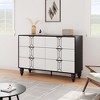 Modern Wooden 5/6 Drawer Dresser with Vintage Pattern Design - 3 of 4