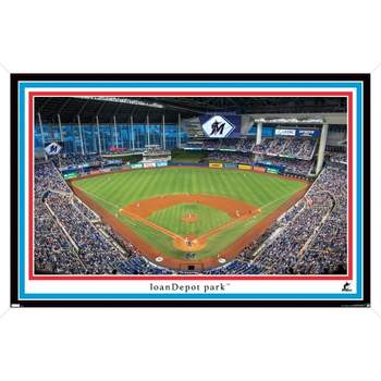 Trends International MLB Miami Marlins - Marlins Park 22 Framed Wall Poster Prints