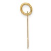 Black Bow Jewelry 14k Yellow Gold, Madison Collection, Medium Script Initial Pendant A-W - 2 of 4