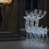 vidaXL Acrylic LED Christmas Reindeers, XXL, Cold White Light, Weather Resistant, Indoor & Outdoor, 250 LEDs, 8 Lighting Modes, USB Powered. - 2 of 4