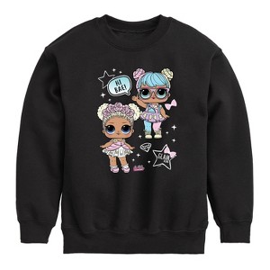Boys' - LOL Surprise! - LOL Hi Bae Graphic Long Sleeve Fleece Sweatshirt - 1 of 4