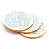 Vynxaria Botanical Print Trivets - 4" Round, Green & Ivory - 4 of 4