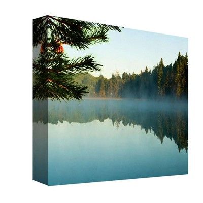 16" x 16" Lake Mist I Decorative Wall Art - PTM Images