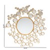 Baxton Studio Castiel Modern Glam and Luxe Antique Goldleaf Metal Bubble Accent Wall Mirror - 4 of 4