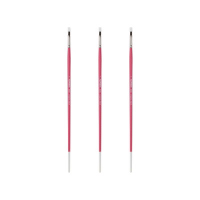 Creative Mark Pro White Soft Filament Acrylic Paint Brushes - Bright  Sets of 2 - Versatile Synthetic Brushes for Acrylic Painting , Gouache, Oils &