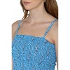 HAPPY BAY Women's House Daily Routine Evening Wear Vacation Holiday Ruffle Tube Top Short Ruched Evening Dress Dresses for Women L-XL Blue Stripe - 3 of 4