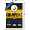 Trends International NFL Pittsburgh Steelers - Champions 23 Framed Wall Poster Prints - 3 of 4