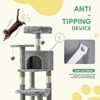 JIONJOY 44-Inch Cat Tower with Large Condo & Climbing Ladder, 3 Perches & 2 Condos - 3 of 4