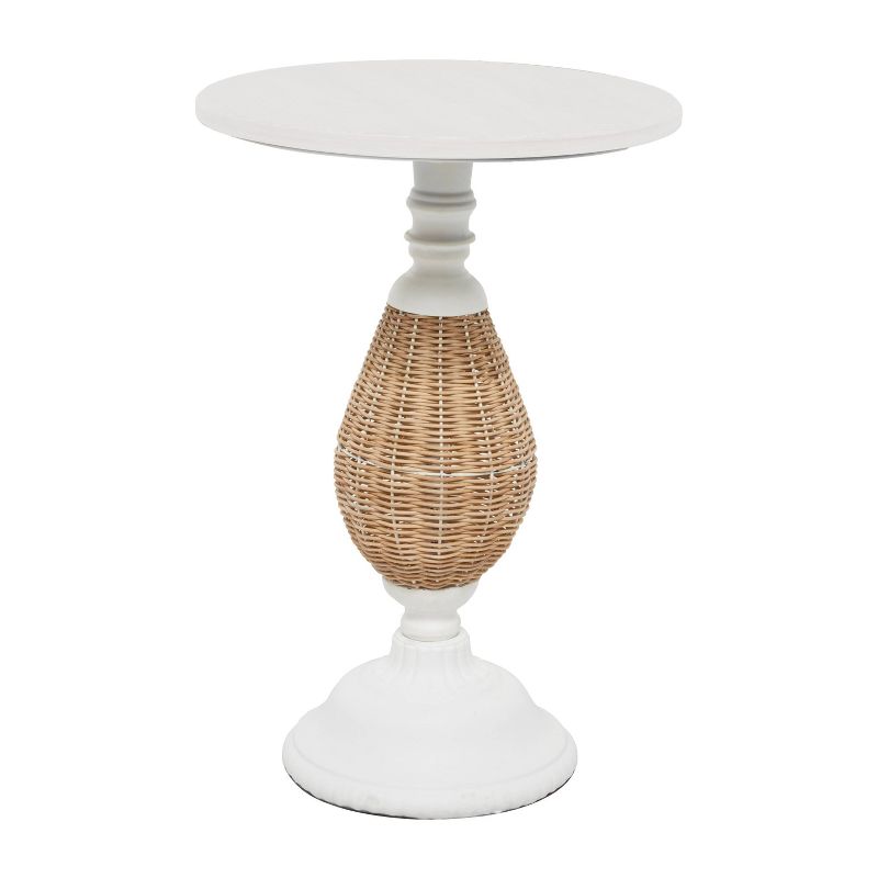Farmhouse Metal Accent Table White - Olivia &#38; May, 3 of 8