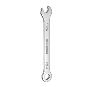 Unique Bargains 30Cr13 Stainless Steel Offset 12-Point Box End and 15° Angled Open End Combination Wrench - 1 of 4