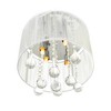 CWI Lighting Water Drop 4 Light Drum Shade Flush Mount With Chrome Finish - 2 of 4