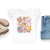 School Supplies Coquette - Kids Flutter Sleeve Tee - 2 of 3