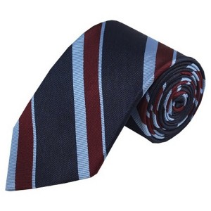 Men's Stripe 3.25 Inch Wide And 58 Inch Long Woven Neckties - 1 of 4