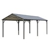 EROMMY Canopy, Garage with Galvanized Steel Roof - 3 of 4