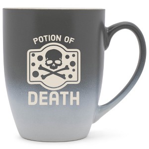 100 North Magic Potion 10 Ounce Gray and White Two Toned Ombre, Comfortably Fits Your Hands, Ceramic Tea Coffee Cup Mug, Potion Of Death - 1 of 1