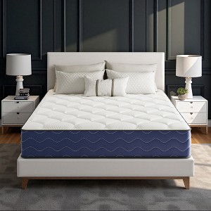 Swedrea Hybrid Mattress Medium Cooling Memory Foam Bed-in-a-Box Black - 1 of 4