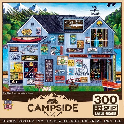 MasterPieces Campside Puzzles Collection - The Silver Trout 300 Piece EZ Grip Jigsaw Puzzle