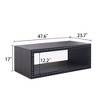 Sapphtopaz Modern Farmhouse Coffee Table with Beaded Edge Rectangular Center Table with Open Storage Shelf Coffee Tables for Living Room - 4 of 4