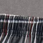 black plaid