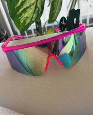 Women's Plastic Geometric Cateye Sunglasses - Wild Fable™ Pink