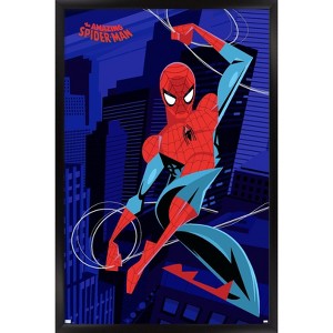 Trends International Marvel Spider-Man: Geometic Hero - Swing Framed Wall Poster Prints - 1 of 4